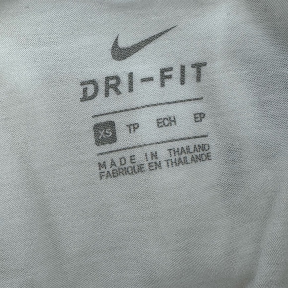 Nike Women's Dri Fit White and Black Tank Top - Picture 3 of 3